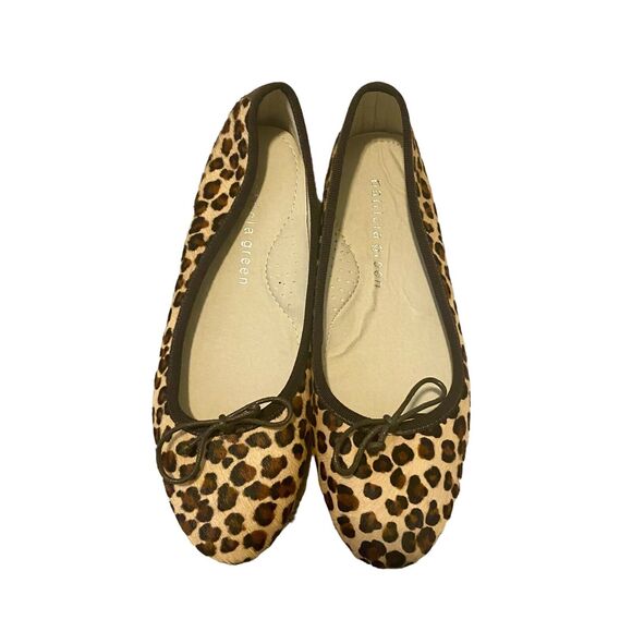 Patricia Green Ballerina Flats Sz EU 39 Made In Italy Animal Leather Mob Wife - Picture 9 of 9